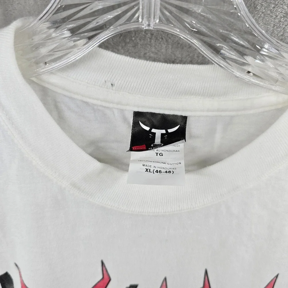 Hanes Beefy-T Graphic T-Shirt Mens XL White Texicalli South Austin Heart Graphic